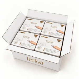 Abonnement Ferloa Naturel gevouwen: omdoos met 4 dozen van 100