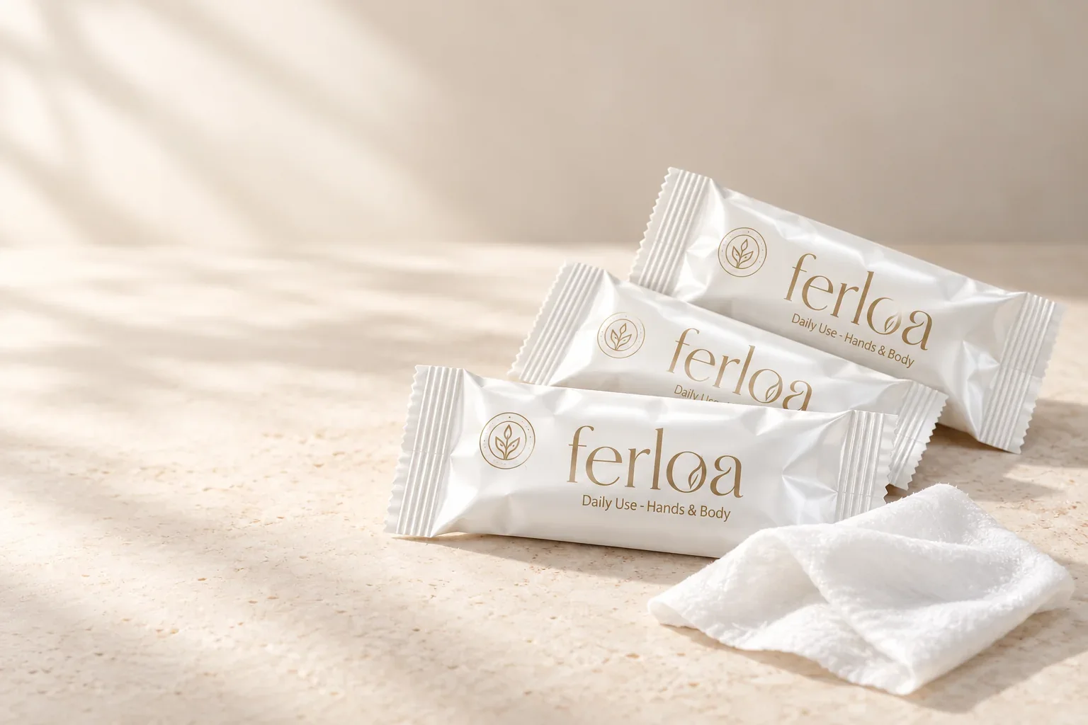 Ferloa-wikkels met een verfrissingsdoekje