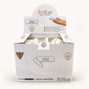Ferloa Naturel gerolde doekjes, doos van 50