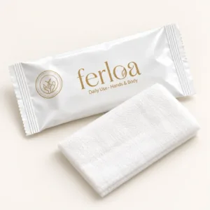 Ferloa Naturel gevouwen doekje met wikkel